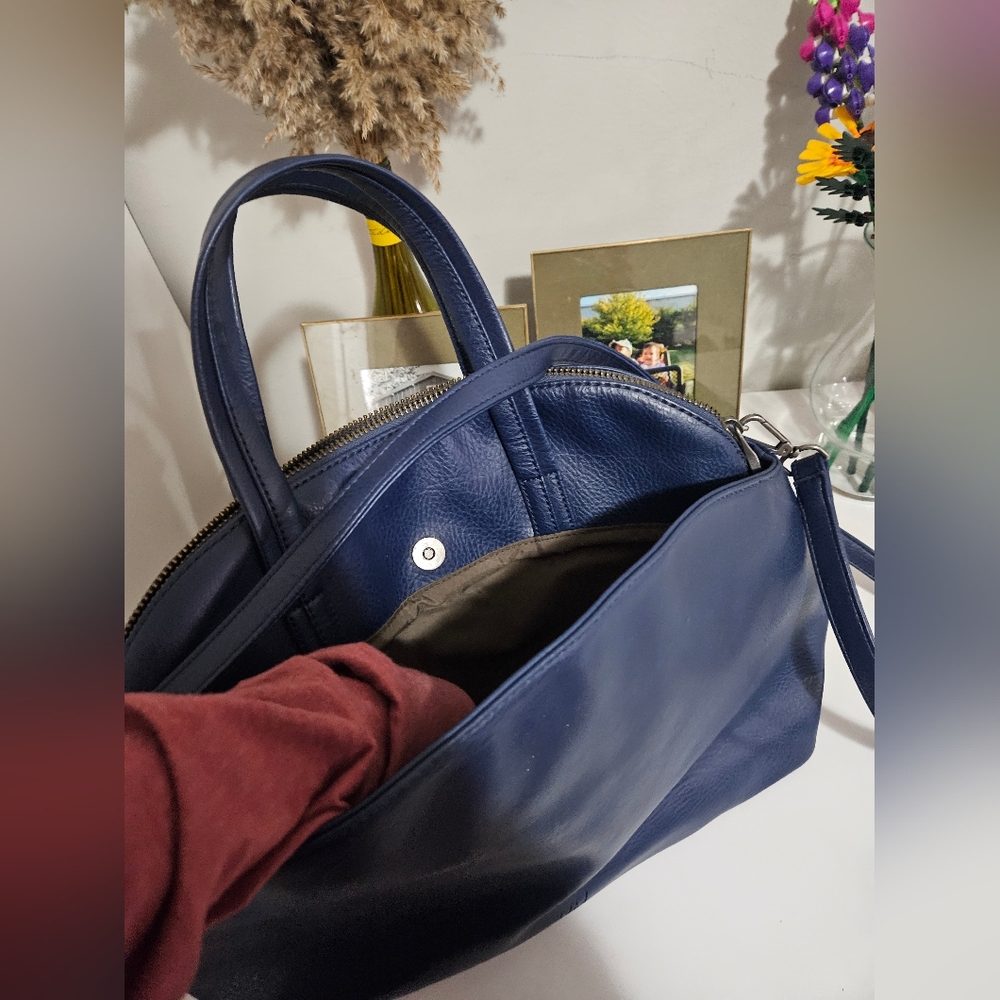 Navy Blue Matt & Nat Laptop Women's Bag - Picture 4 of 6